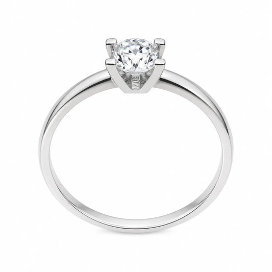 18ct White Gold Diamond Solitaire Engagement Ring, 0.24ct  Diamond Ring