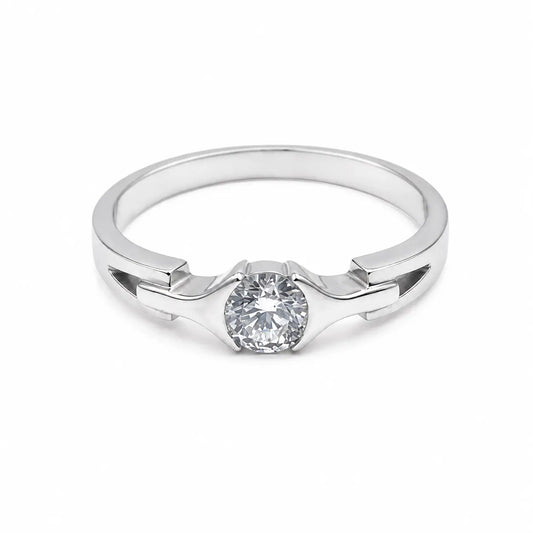 18ct White Gold Diamond Solitaire Ring 0.26ct  Diamond Ring